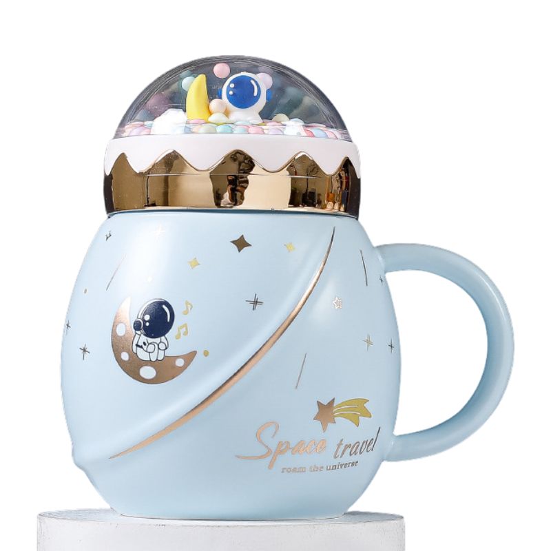 Kubek ceramiczny z pokrywką 450 ml — Aromalax