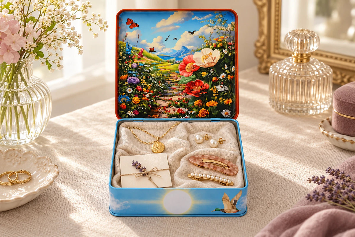 Floral Harmony — pudełko wykorzystane na biżuterię i pamiątki