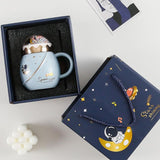 Mug en céramique avec couvercle 450 ml