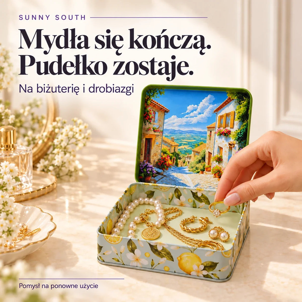 Sunny South — pomysł na ponowne użycie metalowego pudełka