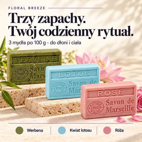 Floral Breeze — skład zestawu: Werbena • Kwiat lotosu • Róża
